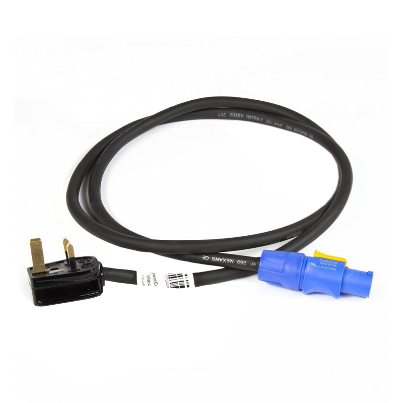 Силовой кабель BS 1363 Тип G (вилка)/powerCON (розетка), 1.5 м